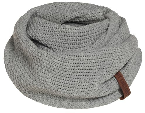 KNIT FACTORY - Coco Loop Schal - Gestrickter Schlauchschal - Für Damen und Herren - Herbst & Winter Essentials - Zeitloses Mode-Accessoire - Strickschal mit Wolle - Iced Clay