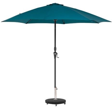 Hespéride - Parasol Droit Rond Sisko Bleu Canard 2,7m
