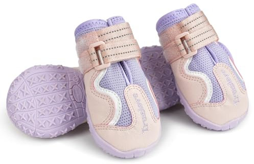 MOKCCI Truelove Hundestiefel, wasserdicht, mit reflektierenden Riemen, für kleine, mittelgroße und große Hunde