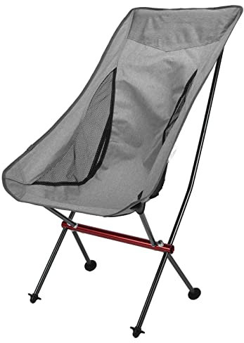 WENKA Campingstuhl, Aluminium-Strandstuhl, klappbarer Campingstuhl, tragbare Klappstühle für Tourismus, Bergsteigen, Angeln im Freien, Strandausflüge, Camping. Doppelter Komfort