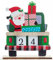 Holz Weihnachten Adventskalender Weihnachten Countdown Kalender Block Desktop Kalender für Weihnachten Desktop Ornament Geschenk (Grün)