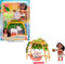 Mattel Disney Moana 2 Simea & Pua Badespaß Spielset mit Modepuppe, Tierfreundin, Wanne & 10+ Zubehör, Spielzeug inspiriert vom Film