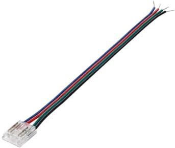 LEDKIA LIGHTING Verbinder mit Kabel für LED-Streifen RGB/RGBIC COB 24V DC IP20 Breite 10mm 10 mm