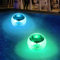 Lotvic 2 Pièces Lampe Flottante Piscine Solaire, Lampes de Piscine, Éclairage de Piscine Flottante, Étanche Lampe Solaire,16 RGB Couleur Changement, Décor de Fête pour Piscine, Plage, Jardin, Pelouse