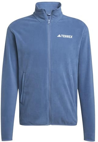 adidas Men's Terrex Multi Essentials Full Zip Fleece Jacket, wonder steel, 3XL
