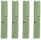 JVHLOV 4 PCS Tapetes de Mesa de Silicona Soporte, Salvamanteles de Silicona Resistentes al Calor, para Ollas Almohadilla Caliente Almohadillas de Aislamiento Térmico (Verde Oliva)