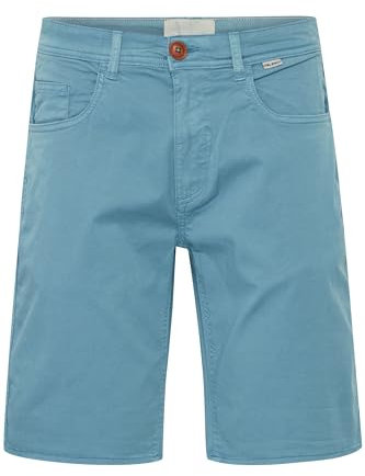 Blend Herren Chinoshorts Shorts Kurze Hose mit Eingrifftaschen Gürtelschlaufen Baumwollmischung leicht elastisch Regular fit, Größe:XL, Farbe:Captain's Blue (184020)