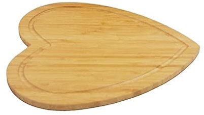 HJUGHPN Chopping Boards Heart Shaped Cutting Board Cheese Board Double Sides Available Bamboo Caker Fruit Tray Cooking Blocks