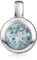 MATERIA Blautopas Anhänger Edelstein Silber 925 - blau rund facettiert KA-140-Blautopas_ohne Kette