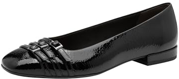 Tamaris Damen Ballerina Vegan schwarz 40