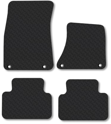 Porsche Macan (2014-2024) 5mm Rubber Car Mats | Heavy Duty Rubber Tailored Fit Floor Mats Full Coverage Durable Waterproof Accessories Easy Clean Anti Slip Made in the UK