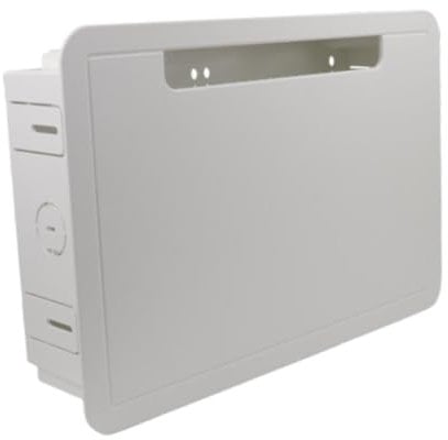 Baoblaze 9 inch TV Media Boxes Cable Management Versatile for TV Device Storage Recessed Power Point Box Wall Plate High Reliability