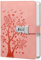HwxBen Journal en forme d'arbre en cœur avec serrure – Rose – 244 pages, format A5 (5,8 x 8,4), avec serrure à combinaison et marque-page, parfait pour vos idées créatives.