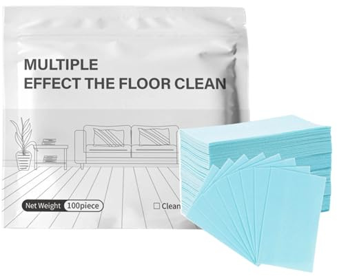 100 Piece Floor Cleaning Tablets Multi-Surface Cleaner, Upgraded Multi-Surface Floor Cleaner Tablets, Dissolvable Floors Cleaning Sheets, For Hardwood Laminate TileWalls Maintenance
