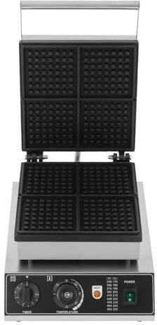 Waffeleisen Belgische Waffelautomat Waffel Waffelmaker mit Anti-Überlauf Wafflemaker Paninigrill Kommerzielle Waffelmaschine Waffle Maker Elektrogrill Rechteckig Antihaft für Waffelns Sandwiches
