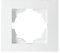 Gunsan Moderna 1-Way Frame Light Switch Cover Plate for 1 Socket Switch Dimmer White