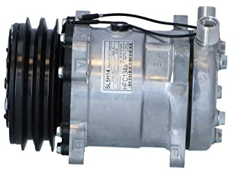 NRF A/C Kompressor für Klimaanlage Klimakompressor mit ID: SD5H14 PAG 100 mit 132mm Riemenscheibe 2-Rillen 86508521 AG518204 32798