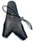 SHARROW Bogenhandschuh Schießhandschuh 2-Finger Handschuh Fingerschutz für Linke Hand Bogensport Jagd (Schwarz)