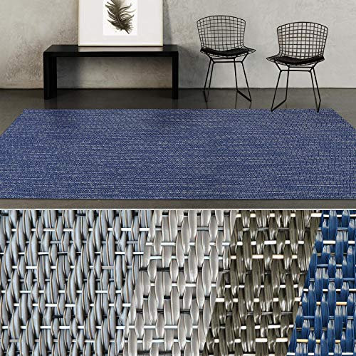 casa pura® Indoor- & Outdoor-Teppich Pisa | Bodenbelag für Flur, Küche, Bad, Terrasse, Balkon, Garten | kunstvoll gewebt mit Schimmer Optik | Viele Größen (90x200 cm)