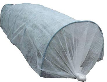 New Grow Tunnel 3m Net/Fleece/Poly Garden Cloche Plant Vegetable Protection Ground Cover (3 Metre, White Fleese Tunnel)