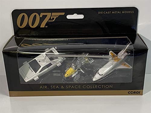 Corgi TY99283 James Bond Collection (Space Shuttle, Little Nellie, Lotus Esprit),Weiß