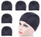 Schwarz Dome Cap Haarnetz für Perücken mit Breitem Gummiband Wig Cap for Making Wigs 5 Stück/Los (M)