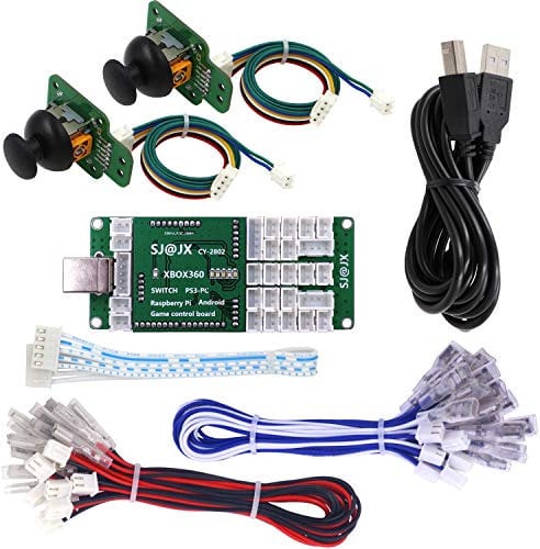 SJ@JX Game Controller Encoder 3D Analog Stick Sensor Fly Joy DIY Arcade Joystick Button Gamepad Code Board for Xbox 360 Nintendo Switch Raspberry Pi PS3 PC Andriod
