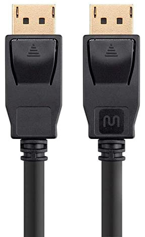 Monoprice DisplayPort 1.2a Cable, 6 Feet (10-Pack) up to 4K (3840x2160p) 3D Video, High Bit Rate 2 (HBR2) - Select Series