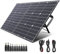 SWAREY Faltbares Solarpanel 100W Monokristallines Solarmodul mit PD 60W Typ-C, MC-4 Anderson DC5521 Adaptern, 10-in-1 DC Anschlüssen für Powerstation Garten Camping RV Wandern Tablet