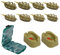 CINVEED 11 Pièces Pêche Méthode Feeder en Ligne Method Feeder Kit Mangeoires Moule Silicone Outils à Appâts Accessoires pour Pêcher la Carpe Brèmes Tanche Esturgeons 15/20/25/30/35/40/50/60g