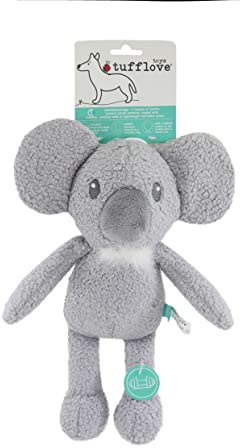 Rosewood Tufflove Koala Medium Tough Hundespielzeug für mittelgroße bis große Hunde, Grau