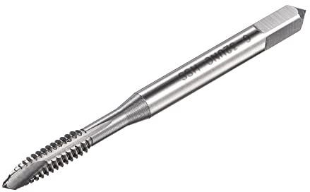 sourcing map Taraud Fil Spirale Pointe 6-32 UNC HSS Haute Vitesse Acier Machine Fil Vis Taraud 3 Droit Cannelures Non Couché Taraudage Outil H2 Tolérance