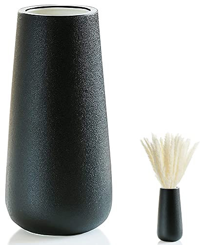 Vaso Decorativo Per Fiori, Vaso Semplice Decorazione, Vasi Decorativi Interno Moderni, Vaso Nero Opaco In Ceramica, Vaso Ceramica Per Decorazione Della Casa, Soggiorno, Centrotavola Ed Eventi