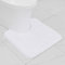 MIULEE Badematte Weiche Badteppich U Förmige Deko Matte rutschfest Fußmatte Flauschig Teppich Waschbar Badteppich Badvorleger Badezimmerteppich für Toilett WC Badezimmer 50x50 cm Weiß