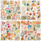 Aufkleber 200 Stück Boho Deko Aesthetic Sticker Set, Wasserdicht Vinyl Decals, Schöne Vintage Sticker für Skateboard MacBook Laptop Tassen Kühlschränke Handy Bobbycar Moto Fahrrad Auto Stickerbomb