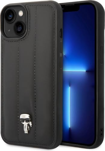 Karl Lagerfeld KLHCP14MPSQPK hülle für iPhone 14 Plus 6,7 hardcase schwarz/Black Puffy Ikonik Pin