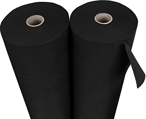 sarcia.eu Géotextile Toile Anti-Mauvaises Herbes en Non tissé 150g/m2 Caoutchouc Noir 1,6m 150g/m2 avec UV Pologne 25m