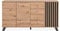 möbelando Sideboard Medan 51C in Artisan Oak/Anthrazit. Abmessungen (BxHxT) 160x85x40 cm
