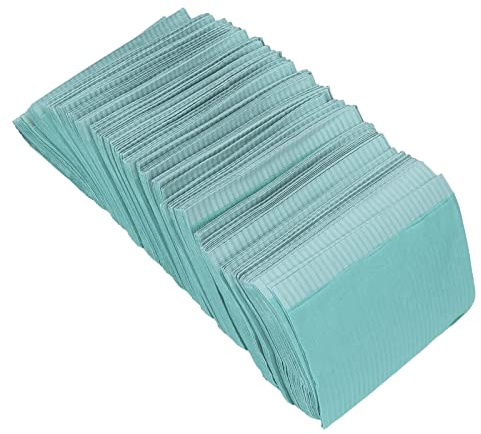 Disposable Tattoo Wipes, 125 Pcs Medical Nail Polish Tablecloth Piercing Bibs Sheets (Dark Green)