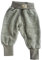Lilano, Baby Hose Wollfrottee Plüsch, 100% Bio Wolle (kbT) (Grau, 62)