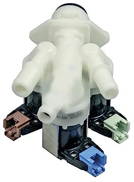 ensipart Magnetventil kompatibel mit AEG 5029702500/4 50297025004 dreifach 180° 11 mm Ø mit Reduzierung für die Waschmaschine