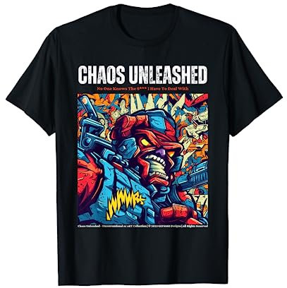 Chaos Unleashed: Das ultimative HD Warzone AI Generated Design T-Shirt