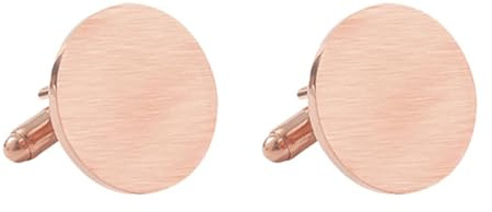 Homxi Herren Manschettenknöpfe,Manschettenknöpfe Herren Legierung Matt Rund Hemd Manschettenknöpfe Herren Rosegold