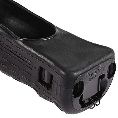 Hiraith Motion Plus MotionPlus - Funda de silicona para mando a distancia de Wii (negro)