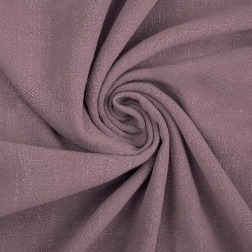 Textrend Leinen mit Viskose - Stoff zum Nähen - Textilien - Stoffe Meterware - Textilien 1x1.35m (Trauben)