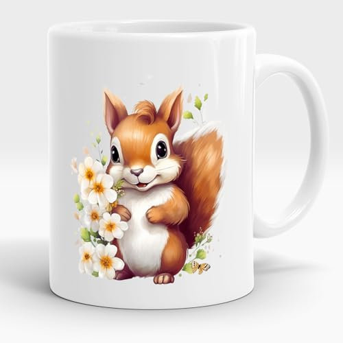 Kinder lustige Tasse Baby Eichhörnchen