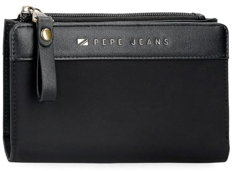 Pepe Jeans Joumma Bags Morgan Casual Tagesrucksack, Reisetaschen, beige und schwarz, Kunstleder für Damen, Schwarz, Talla única, Geldbörse. Pepe Jeans