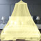 Zanzariera Letto,0.6 * 2.5 * 10.5m Baldacchino per letto Bimbi/matrimoniale/Singolo con Kit completo per sospensione,Baldacchino per letto matrimoniale,Zanzariera campeggio Universale Cupola-Giallo