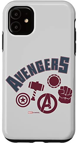 iPhone 11 Marvel Avengers Icons Iron Man Captain America Hulk and Thor Case