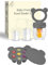 Zufio Grignoteuse bébé - sans BPA Tetine grignoteuse bébé 4M+ moule à glace au lait maternel conservation lait maternel - alimentateur de fruits en silicone (Gris foncé)